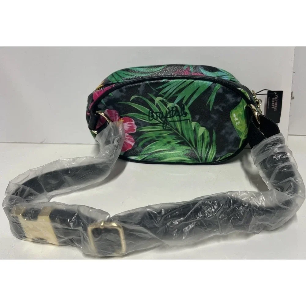 Victoria's Secret Tropic Floral Oval City Belt Bag Fanny Pack Waist Bag NWT